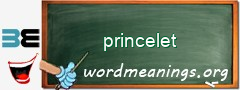 WordMeaning blackboard for princelet